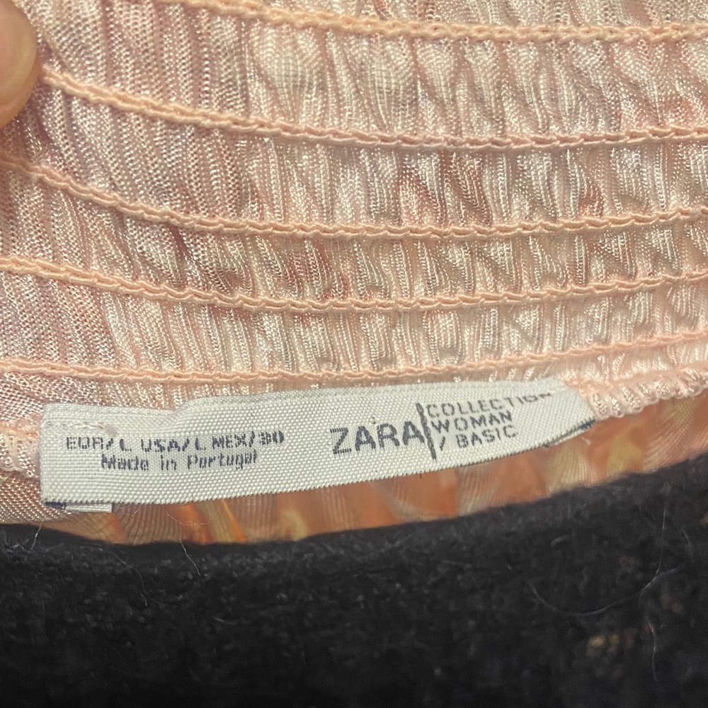 Zara Multicolor Patchwork Long Sleeve Dress - Picture 3 of 5